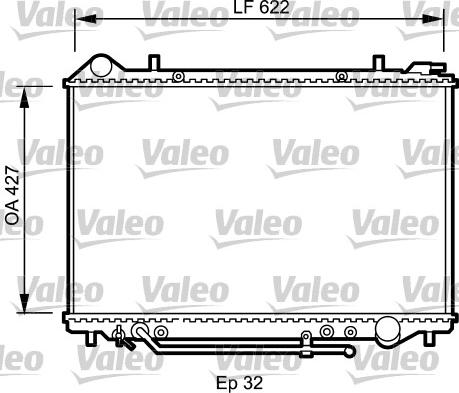 Valeo 735095 - Radiators, Motora dzesēšanas sistēma autodraugiem.lv