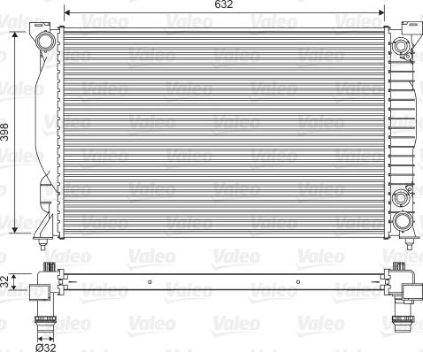 Valeo 735093 - Radiators, Motora dzesēšanas sistēma autodraugiem.lv