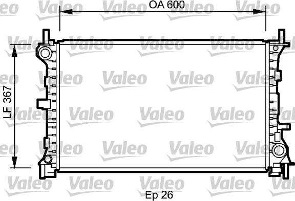 Valeo 735046 - Radiators, Motora dzesēšanas sistēma autodraugiem.lv