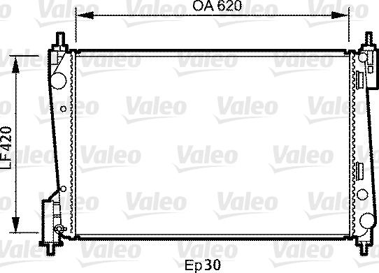 Valeo 735040 - Radiators, Motora dzesēšanas sistēma autodraugiem.lv