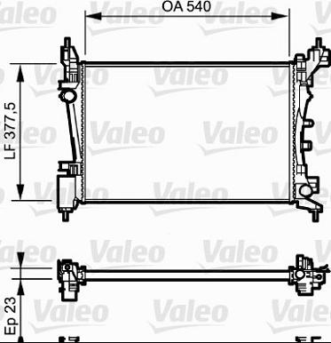 Valeo 735042 - Radiators, Motora dzesēšanas sistēma autodraugiem.lv