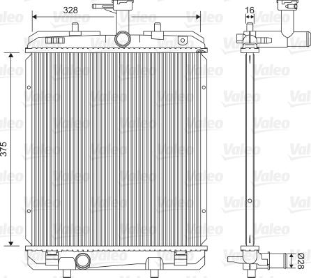 Valeo 735069 - Radiators, Motora dzesēšanas sistēma autodraugiem.lv