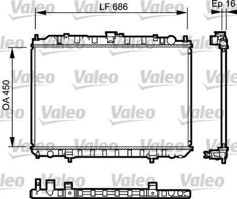 Valeo 735062 - Radiators, Motora dzesēšanas sistēma autodraugiem.lv