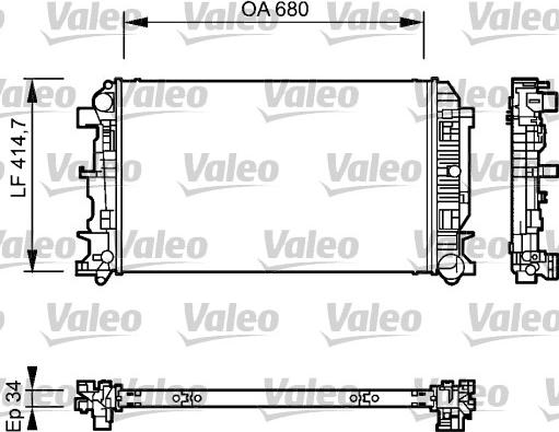 Valeo 735084 - Radiators, Motora dzesēšanas sistēma autodraugiem.lv