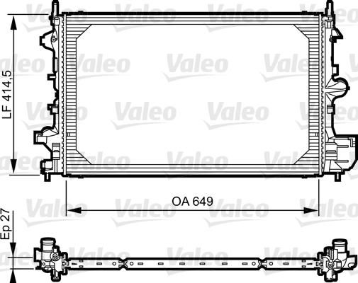 Valeo 735085 - Radiators, Motora dzesēšanas sistēma autodraugiem.lv