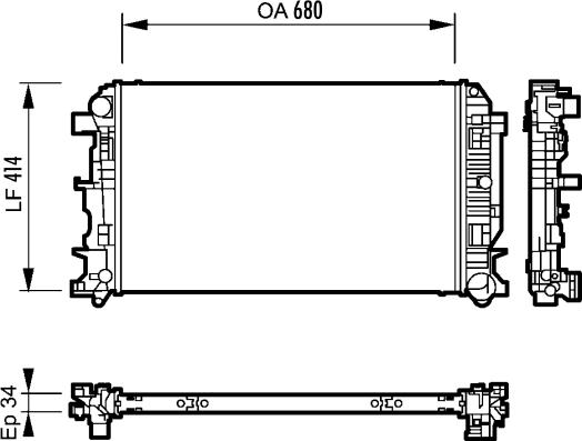 Valeo 735088 - Radiators, Motora dzesēšanas sistēma autodraugiem.lv