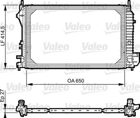 Valeo 735083 - Radiators, Motora dzesēšanas sistēma autodraugiem.lv