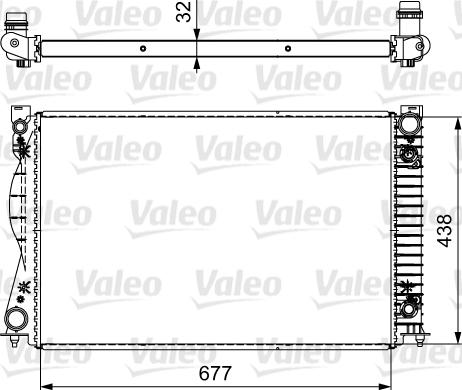 Valeo 735032 - Radiators, Motora dzesēšanas sistēma autodraugiem.lv