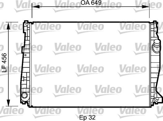 Valeo 735021 - Radiators, Motora dzesēšanas sistēma autodraugiem.lv