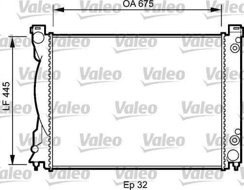 Valeo 735028 - Radiators, Motora dzesēšanas sistēma autodraugiem.lv