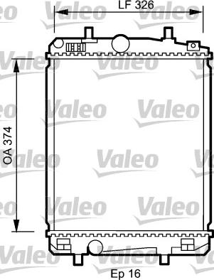 Valeo 735070 - Radiators, Motora dzesēšanas sistēma autodraugiem.lv