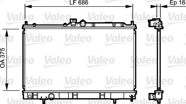 Valeo 735198 - Radiators, Motora dzesēšanas sistēma autodraugiem.lv