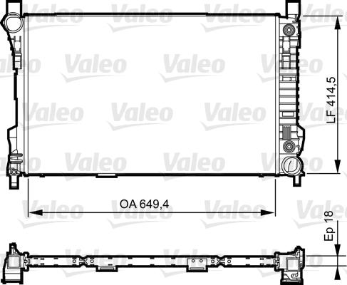 Valeo 735144 - Radiators, Motora dzesēšanas sistēma autodraugiem.lv
