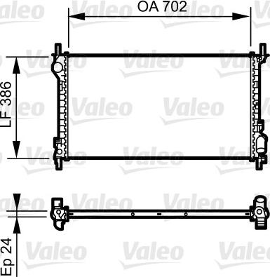 Valeo 735167 - Radiators, Motora dzesēšanas sistēma autodraugiem.lv
