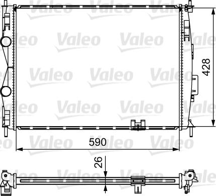 Valeo 735116 - Radiators, Motora dzesēšanas sistēma autodraugiem.lv