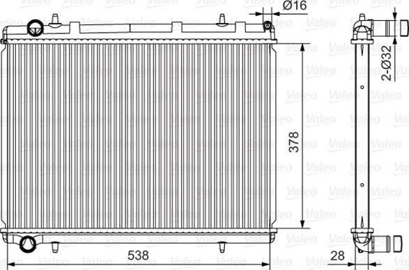 Valeo 735117 - Radiators, Motora dzesēšanas sistēma autodraugiem.lv