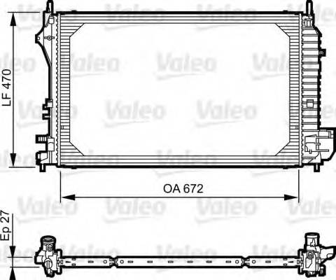 Valeo 735131 - Radiators, Motora dzesēšanas sistēma autodraugiem.lv