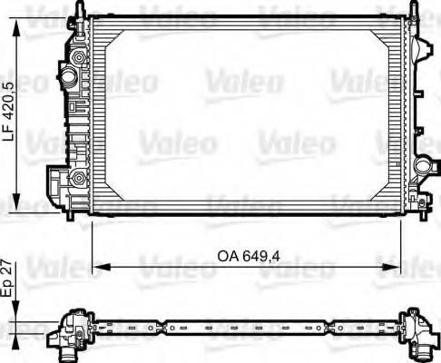 Valeo 735129 - Radiators, Motora dzesēšanas sistēma autodraugiem.lv
