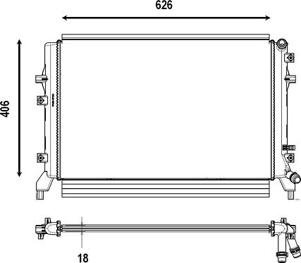 Valeo 735179 - Radiators, Motora dzesēšanas sistēma autodraugiem.lv