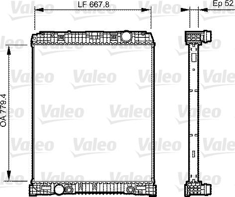 Valeo 735304 - Radiators, Motora dzesēšanas sistēma autodraugiem.lv