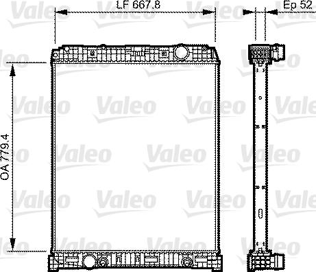 Valeo 735305 - Radiators, Motora dzesēšanas sistēma autodraugiem.lv