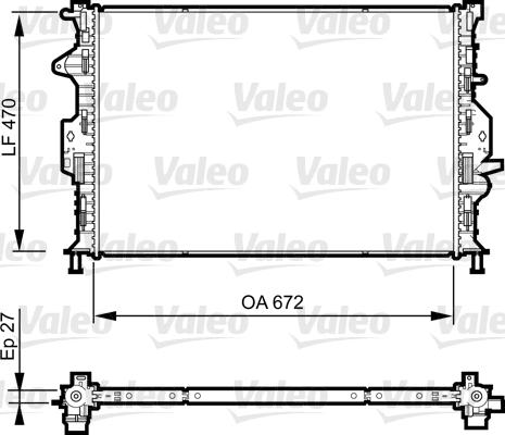 Valeo 735374 - Radiators, Motora dzesēšanas sistēma autodraugiem.lv