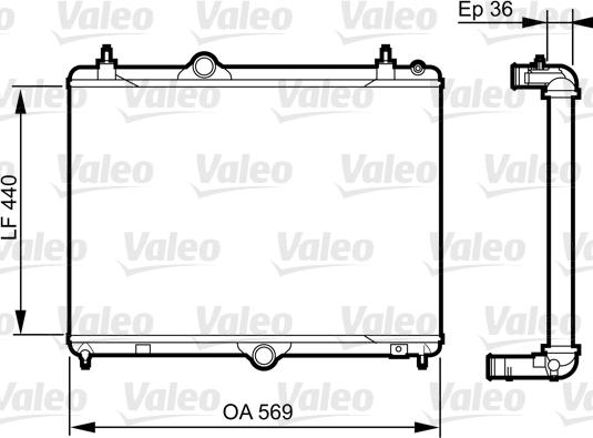 Valeo 735371 - Radiators, Motora dzesēšanas sistēma autodraugiem.lv