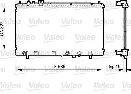 Valeo 735240 - Radiators, Motora dzesēšanas sistēma autodraugiem.lv