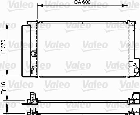 Valeo 735250 - Radiators, Motora dzesēšanas sistēma autodraugiem.lv