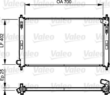 Valeo 735200 - Radiators, Motora dzesēšanas sistēma autodraugiem.lv