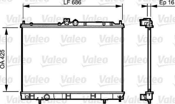 Valeo 735201 - Radiators, Motora dzesēšanas sistēma autodraugiem.lv