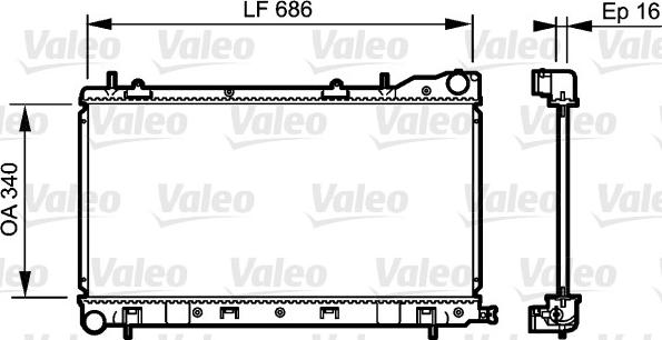 Valeo 735208 - Radiators, Motora dzesēšanas sistēma autodraugiem.lv