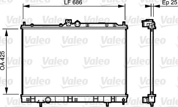 Valeo 735203 - Radiators, Motora dzesēšanas sistēma autodraugiem.lv