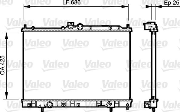 Valeo 735202 - Radiators, Motora dzesēšanas sistēma autodraugiem.lv