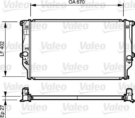 Valeo 735216 - Radiators, Motora dzesēšanas sistēma autodraugiem.lv