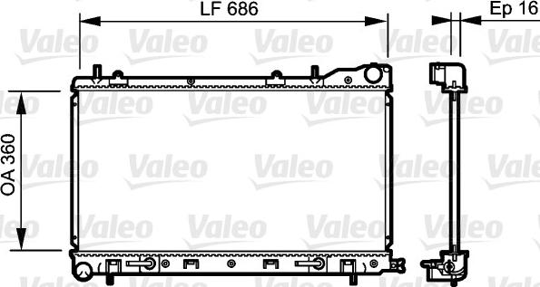 Valeo 735210 - Radiators, Motora dzesēšanas sistēma autodraugiem.lv