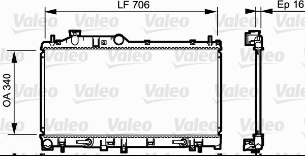 Valeo 735212 - Radiators, Motora dzesēšanas sistēma autodraugiem.lv