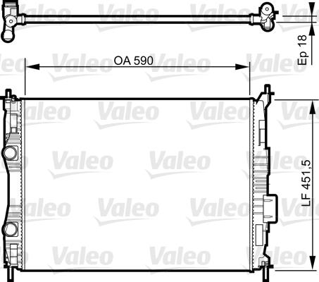 Valeo 735283 - Radiators, Motora dzesēšanas sistēma autodraugiem.lv