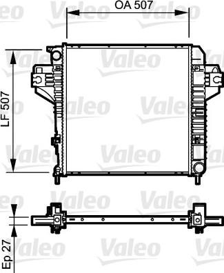 Valeo 735221 - Radiators, Motora dzesēšanas sistēma autodraugiem.lv