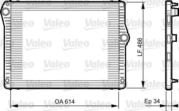 Valeo 735278 - Radiators, Motora dzesēšanas sistēma autodraugiem.lv