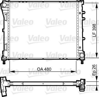 Valeo 735273 - Radiators, Motora dzesēšanas sistēma autodraugiem.lv