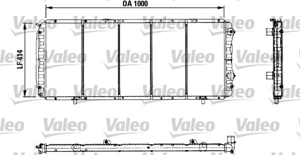 Valeo 730999 - Radiators, Motora dzesēšanas sistēma autodraugiem.lv