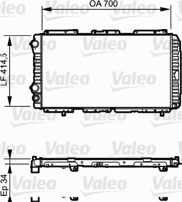 Valeo 730995 - Radiators, Motora dzesēšanas sistēma autodraugiem.lv