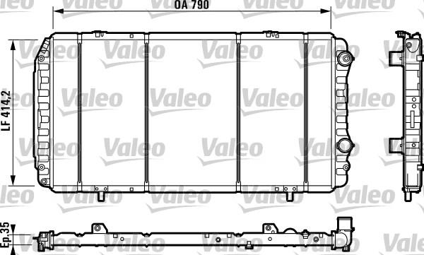 Valeo 730998 - Radiators, Motora dzesēšanas sistēma autodraugiem.lv