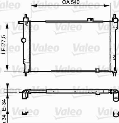 Valeo 730993 - Radiators, Motora dzesēšanas sistēma autodraugiem.lv