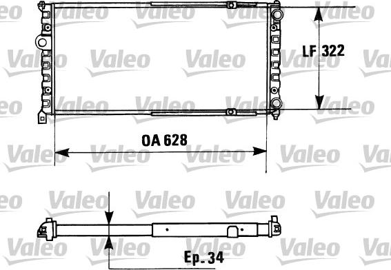 Valeo 730945 - Radiators, Motora dzesēšanas sistēma autodraugiem.lv