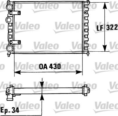 Valeo 730946 - Radiators, Motora dzesēšanas sistēma autodraugiem.lv