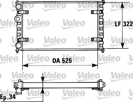 Valeo 730947 - Radiators, Motora dzesēšanas sistēma autodraugiem.lv