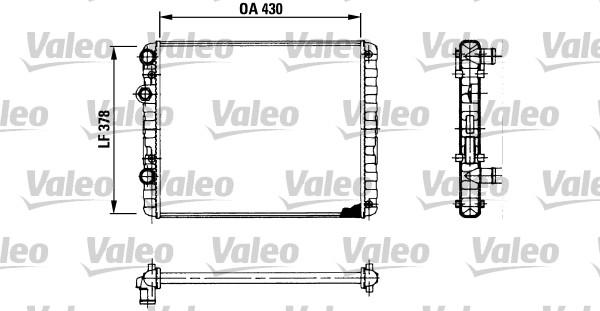 Valeo 730956 - Radiators, Motora dzesēšanas sistēma autodraugiem.lv