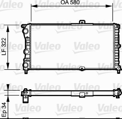 Valeo 730980 - Radiators, Motora dzesēšanas sistēma autodraugiem.lv